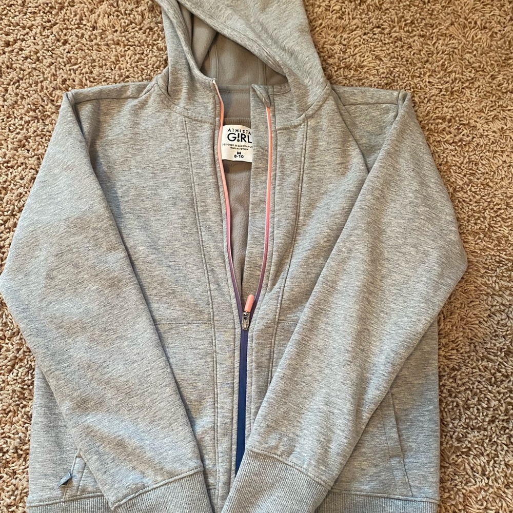 Girls Athleta full zip hoodie